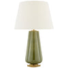 Penelope Table Lamp Collection - Green with Linen Shade