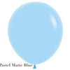 Solid Balloon - 18" Pastel Matte Blue