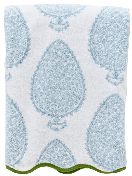 Weezie Towels Katie Ridder Blue Leaf Bath Collection
