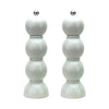 Bobbin Salt & Pepper Grinder Set - White Set of 2