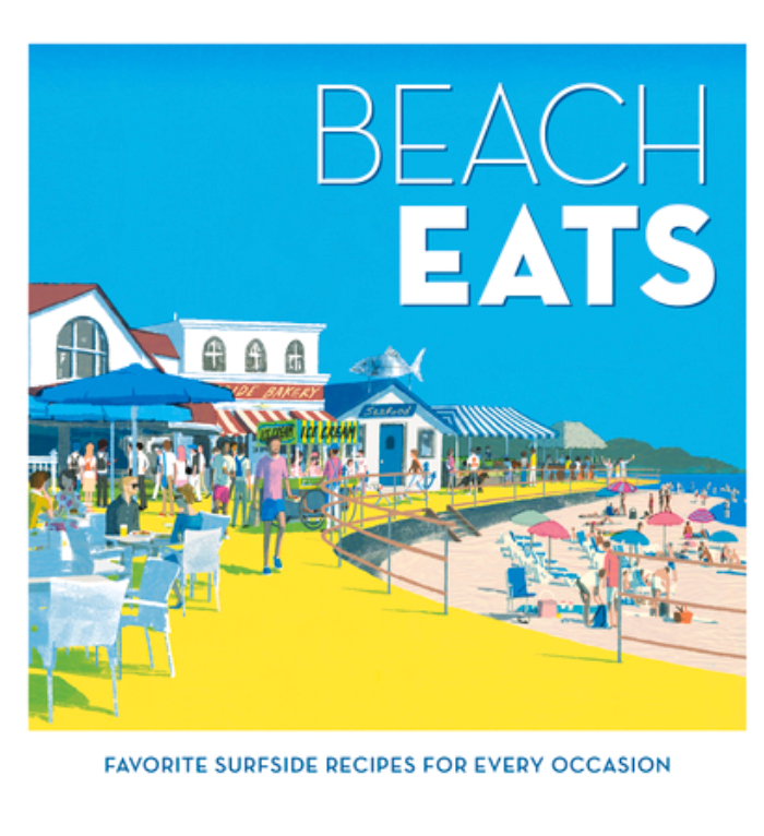 The illustrated cover depicts a vibrant beachside scene. "Beach Eats by Coastal Living: Favorite Surfside Recipes for Every Occasion" from Independent Publishers Group is ideal for Coastal Living fans and anyone craving delicious seaside recipes.