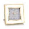 Gold Square Alarm Clock Collection - White
