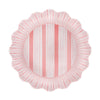 Cabana Stripe Melamine Dinnerware Collection - Coral Pink