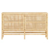 Isla Narrow Buffet - Natural Rattan, 60" L x 14" W x 34" H