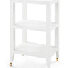 Isadora Side Table - Chiffon White, 16.5"W x 13"D x 29"H