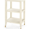 Isadora Side Table - Canvas Cream, 16.5"W x 13"D x 29"H