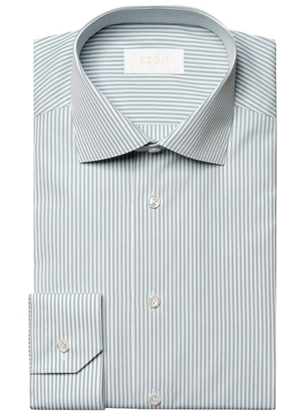 Eton Bengal Stripe Poplin Shirt, Slim Fit