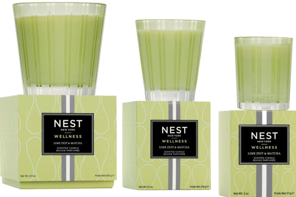 NEST Lime Zest and Matcha Candle Collection
