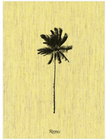 A black palm tree silhouette inspired by Francesco Ragazzi's photography is centered on a textured yellow background, with "Decoding Palm Culture" at the top and the Rizzoli brand name at the bottom.