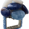 Sea Stone Napkin Ring - Navy