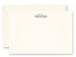 The Crane Engraved Porsche 911 Correspondence Note Card Set features cream-colored cards and envelopes with a detailed classic Porsche 911 illustration, offering a stylish design by Crane.