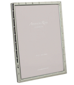 The Addison Ross Cane Silver Frame Collection features a silver-plated, bamboo-style design, holds a 5 x 7 inch (13 x 18 cm) photo, and displays an "Addison Ross" insert.