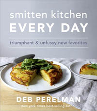 Cover of "Smitten Kitchen Every Day" by Penguin Random House, showing a plated potato dish with greens and another in the background—highlighting Deb Perelman’s approachable, delicious recipes.