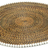 Round Placemat - White Beads