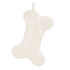 Dog Stocking - Ivory Velvet