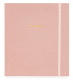 The Mindful Journal by Sugar Paper features a pink cover with "TODAY" in gold and an elastic band—ideal for daily reflection and staying productive.