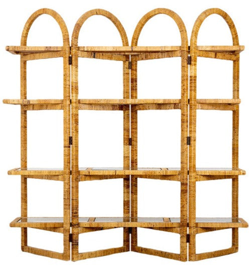 Florida-Style Rattan Etagere