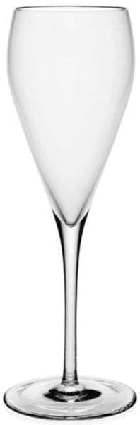 A William Yeoward Crystal Melody Champagne Flute, made from the finest crystal, on a white background.