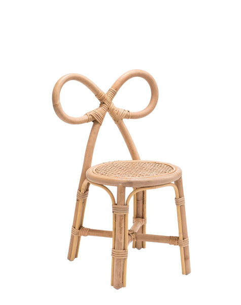 Bow Rattan Kids Chair