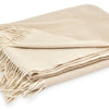 Paley Cashmere Throw - Bone/Parchment