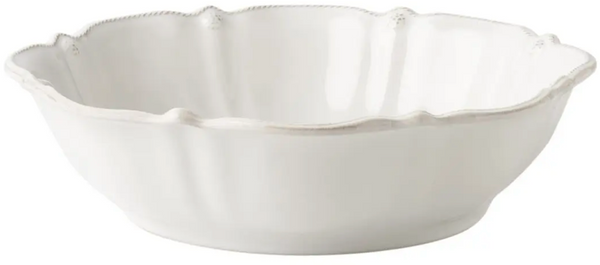 Juliska Berry & Thread Whitewash Serving Bowl, 13" by Juliska, with scalloped edges on a plain background.