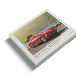 A Beautiful Machines book with a red sports car on the cover by Common Ground.