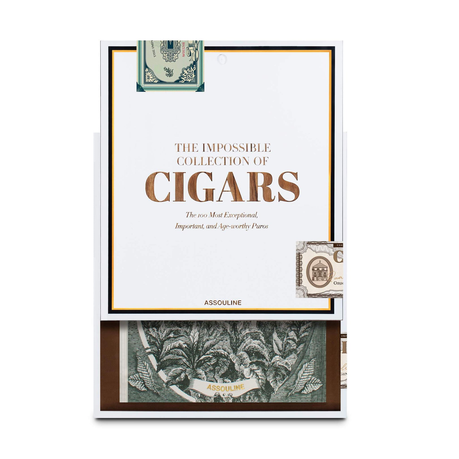 Image of "The Impossible Collection of Cigars" by Assouline, highlighting luxurious design and showcasing remarkable cigars from prestigious makers.