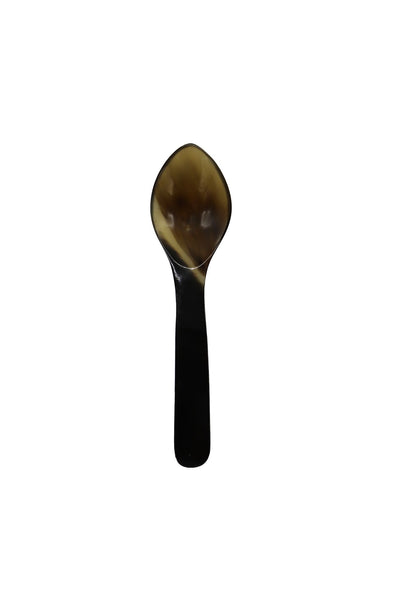 horn coffee spoon, medium, indv