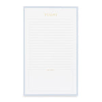 Sugar Paper's "Today" Blue Pad features a sailor blue border, "TODAY" in gold foil at the top, lined notes section, and a blank "don't forget" box at the bottom.