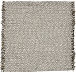 The Deborah Rhodes Tweed Fringe Square Placemat Set features textured, neutral-tone woven placemats with short fringe—ideal as stylish table mats or a coordinated set of 4.
