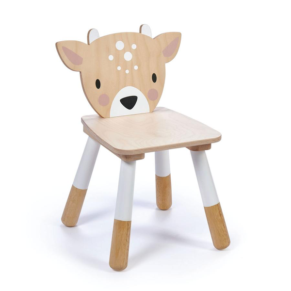 A stylish Tenderleaf Forest Deer Chair, made of top quality plywood, by Tender Leaf Toys.