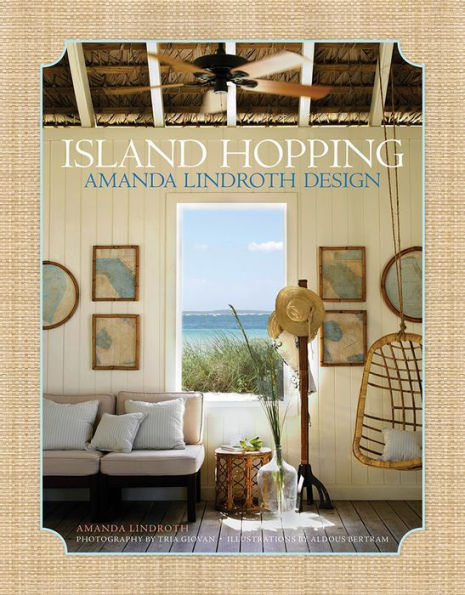 Experience Island Hopping living with the modern linoleum design on the cover of Amanda Lindroth's interiors book by Common Ground.