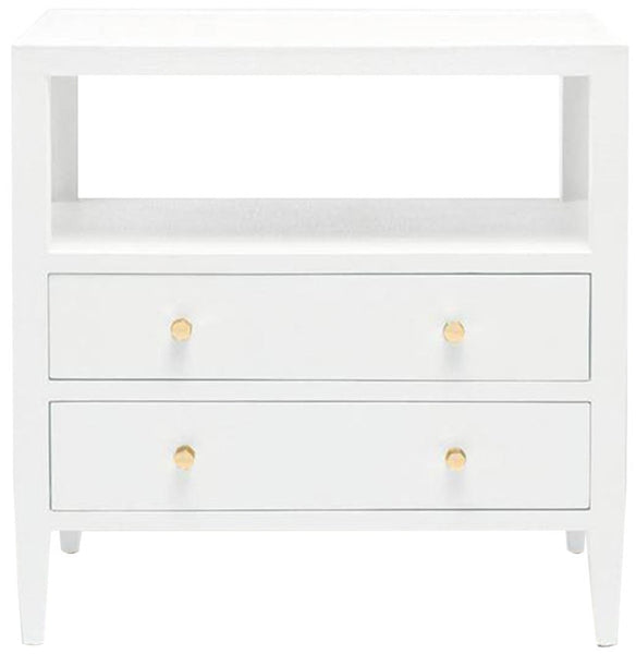 jarin double nightstand, designer white