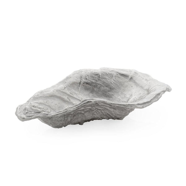 A Ocean Reef Oyster Shell Bowl from the Michael Aram collection on a white surface.
