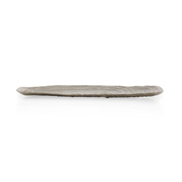 A Ocean Reef Razor Shell Platter from the Michael Aram collection on a white background.