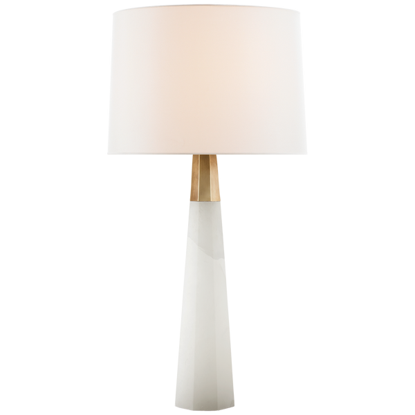Olsen Table Lamp, Alabaster and Antique Brass