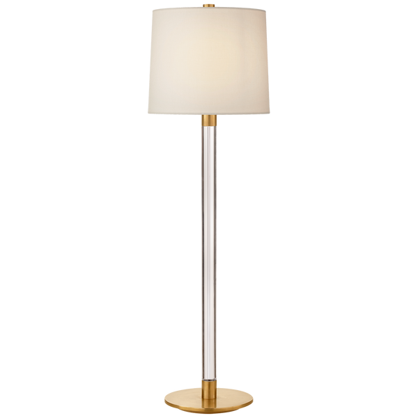 Riga Buffet Lamp, Crystal and Antique Brass