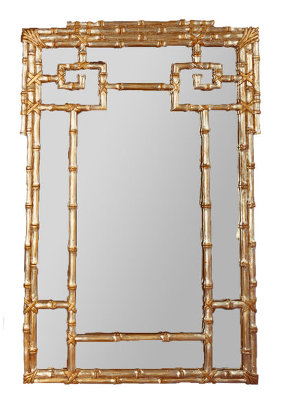 CG Antique Gold Oriental Mirror, 38" X 58"
