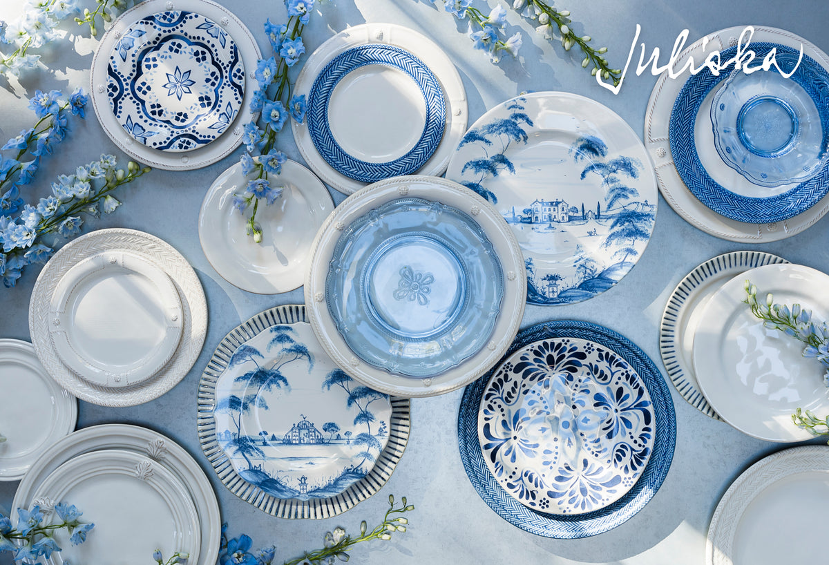 Image of Juliska blue dinnerware