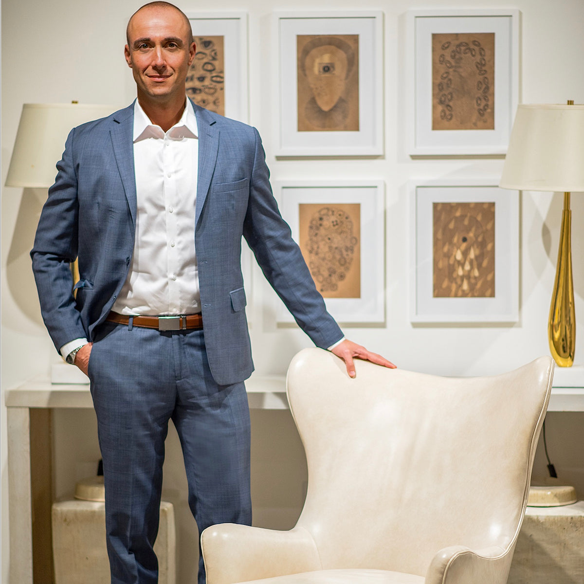 Federico Contigiani and a Hickory Chair chair