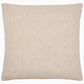 The Vivada Bedding Collection square beige throw pillow by John Robshaw features a subtle textured pattern inspired by the elegance of hand-stitched quilts, beautifully photographed against a plain white background.