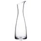 The Simon Pearce Barre Carafe Collection features a tall, clear carafe with a narrow neck and angled spout, shown on a plain white background.