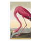 Illustration of a pink flamingo bending its neck, set by water with distant flamingos—featured in Caspari’s Audubon Birds Collection. These eco-friendly napkins add natural beauty to your table.