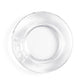 The Simon Pearce Hanover Glass Wine Coaster, photographed from above on a white background, offers crystal clear elegance and is perfect for protecting your table.