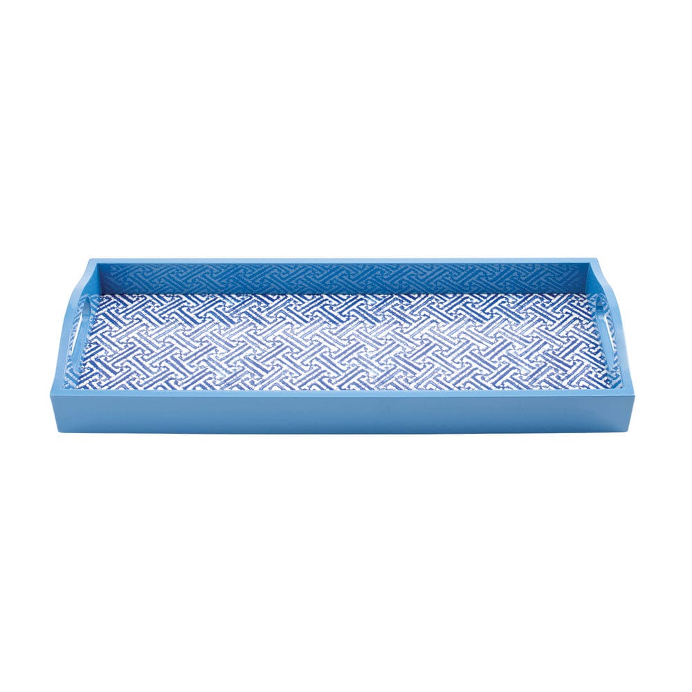 Caspari Fretwork Lacquer Bar Tray - Thumbnail 2