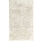The Egoist Cloud Bath Rug Collection by Graccioza features a rectangular, light beige shaggy area rug with a soft, fluffy texture and memory foam comfort, shown from above against a white background.