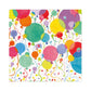 Add a festive touch to your table with Caspari's Balloons and Confetti Collection, featuring colorful balloons and streamers on a white background. Perfect for brightening up any setting.