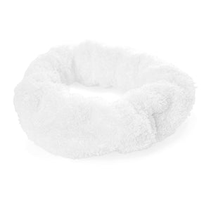 The GRACCIOZA Egoist Headband in white, made from fluffy Egyptian cotton, is shown against a plain white background.