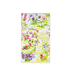 The Caspari Wedding Gazebo Collection towel features a garden scene with colorful flowers, greenery, and a white gazebo on a white background, inspired by elegant Caspari designs.