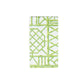 The Caspari Bamboo Screen Collection features biodegradable rectangular items with green bamboo-like intersecting lines on a white background—ideal for eco-conscious users.